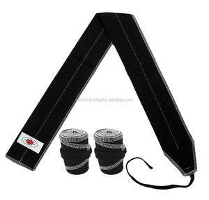 Customized Heavy Duty Neoprene <b>Wrist</b> Wrap Band Non-Elastic Cotton for Strength Training and <b>Power</b> Lifting - Product Image 2