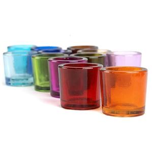 Portavelas votivo de vidrio de diferentes colores, contenedor de vela para bodas, fiestas y decoración del hogar - Product Image 5