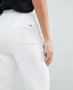 กางเกงวอร์มสำหรับวิ่งจ๊อกกิ้ง,กางเกงแฟชั่นขาสีขาวสำหรับผู้หญิง - Product Image 2