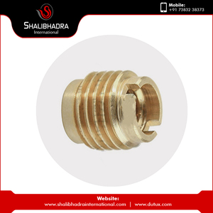Écrou d'insertion en bois en laiton certifié ISO Type de tête hexagonale Filetage M3 Traitement de surface chromé Utilisation dans l'industrie lourde - Product Image 4