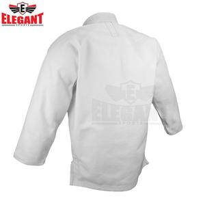 ชุดยูโดกิ บราซิลเลียน ยิวยิตสู ปักโลโก้ตามสั่ง ผ้าทอแบบ Single Weave สีขาวลายรังผึ้ง - Product Image 4