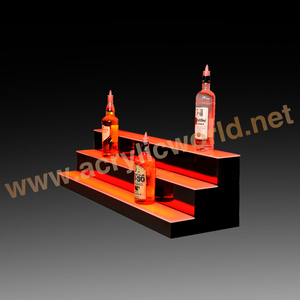 Estante de Bar Iluminado de Tres Niveles, Exhibidor de Botellas de Licor - Product Image 3