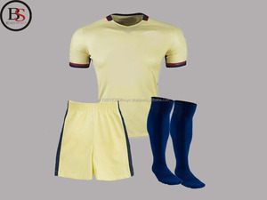 Maillots de football hommes maillots de football vierges ensemble chemises de football garçons uniformes de football vêtements de football en gros Sublimation impression unie - Product Image 2