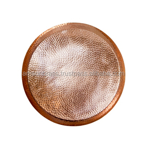 Cobre puro anillo redondo bandeja para utensilios de cocina fiesta Bar uso - Product Image 1