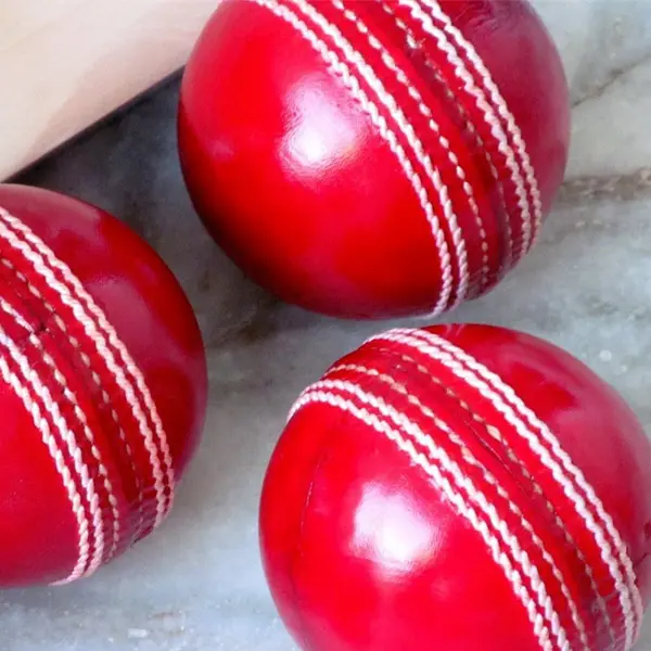 असली लेदर लाल क्रिकेट चमड़े गेंदों