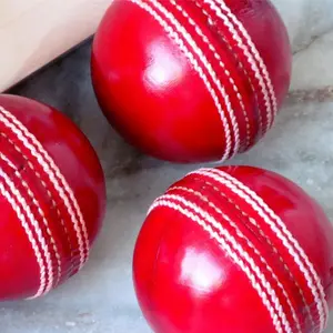 Gerçek deri kırmızı Cricket derİ toplari