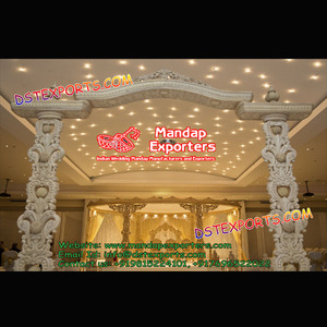 Bracelets de mariage en bois sculpté, pour porte d'entrée, en Fiber, 1 pièce - Product Image 1