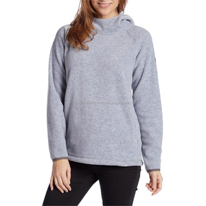 Sudadera con capucha de manga larga para mujer azul marino de alta calidad con cremallera y tejido de punto de bolsillo para uso en exteriores - Product Image 2