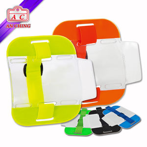 Neon Phản Quang PVC Armband Thẻ Badge Chủ - Product Image 1