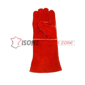 Gants de soudage TIG en cuir véritable résistants à la chaleur et anti-chocs/anti-dérapants - Product Image 3