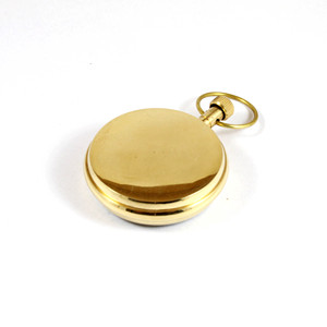 Calyron Nautique Laiton 2 "Montre De Poche avec Étui En Cuir et Verre Matériel Design Antique À La Main Nouveauté Cadeau PW815 - Product Image 4