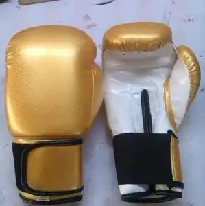 Guantes de boxeo profesionales de cuero PU, con logotipos personalizados - Product Image 1