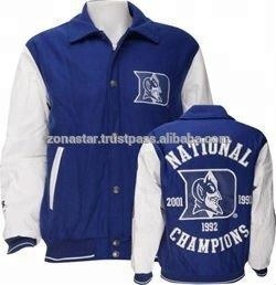 แจ็คเก็ตวาร์ซิตี้แบบยูนิเซ็กซ์ขายส่ง OEM สำหรับฤดูใบไม้ร่วงและฤดูหนาว แบรนด์ส่วนตัว โลโก้สั่งทำได้ ไซส์ใหญ่ ระบายอากาศได้ดี ผ้าฝ้ายขนแกะ สไตล์อังกฤษสำหรับผู้ชาย - Product Image 6