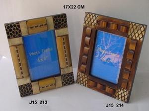 Marco de fotos de mosaico de hueso de bambú de cuerno de alta calidad disponible en todos los tamaños de fotos Marco de fotos de mesa en precio al por mayor - Product Image 3