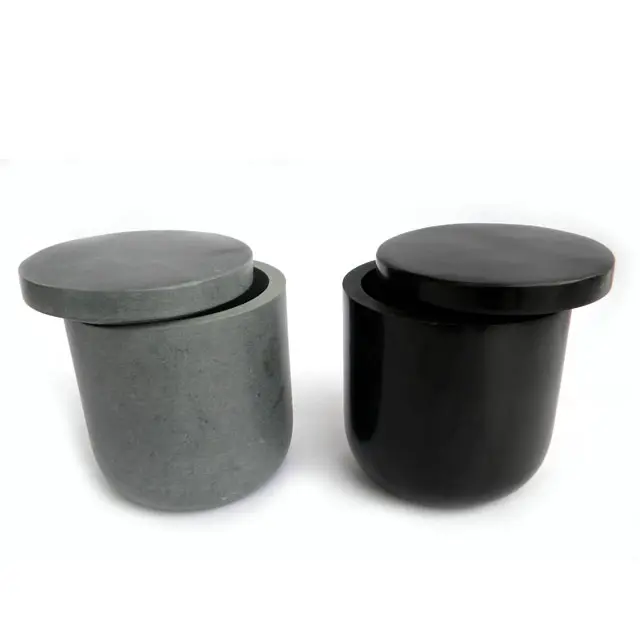 Natural Soapstone Stone Round Jar und Storage Box mit Lid