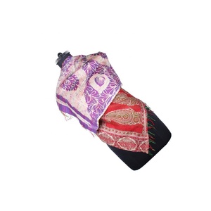 Kantha Work <b>Silk</b> Handmade Vintage Style <b>Scarf</b> Trendy Design for Girls SC1226 <b>Scarves</b> Vintage Kantha Hand Stitched Cotton Allover - Product Image 1