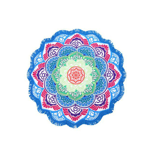 Custom Print Round Beach Mat Mandala Tapestry At Factory Price - Product Image 1