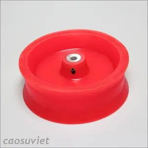 Vietnamese-Made Durable Drive and Caster Wheel PU Tractor Rolls Polyurethane High Quality <b>Rubber</b> Products - Product Image 1