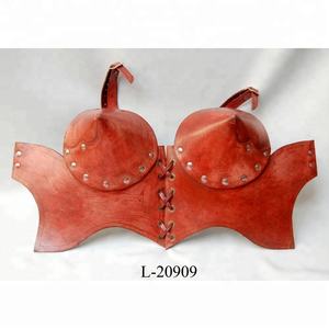 Medieval Leather Armor Bra Marrón - Product Image 1