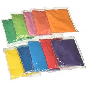 Gulal Holi Kantong Warna 100 Gram dari Produsen India