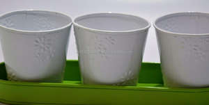 GALVANIZED NEW DESIGN COLOURED POT WholeSale Price Powder Coated New Look Flower Pots & <b>Planters</b> - Product Image 4