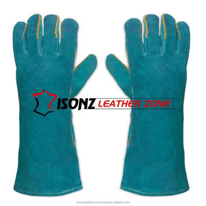 Guantes de Soldador ISONZ de Cuero Sintético con Diseño Personalizado, 2 mm de Grosor, 14 Pulgadas, Anti-Impacto/Anti-Corte, para Soldadura TIG/MIG - Product Image 4