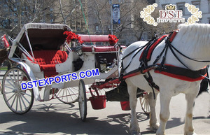 Beauty Queen Victoria Horse Buggy Canadian Victoria Horses Carruajes Fabricación Estilo Hollywood Victoria Buugy carruaje de caballos - Product Image 5