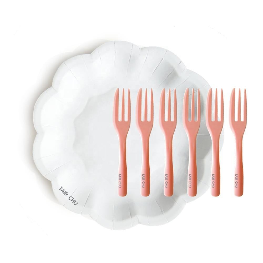 White Plate Peach Fork