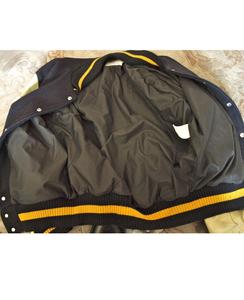 Bulk Customized Top Selling Men Breathable Cotton Leatherman College Baseball Wool Varsity Jackets with Leather Sleeve - Product Image 4