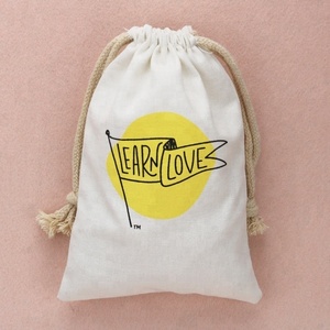 Venta al por mayor 100% algodón orgánico bolsas con cordón bolsas de muselina bolsa de joyería de algodón - Product Image 4