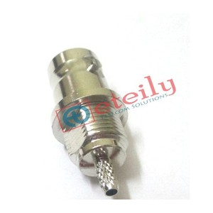 Connecteur de cloison femelle BNC à faible perte nickelé de haute qualité pour câble RG316 pour Applications extérieures - Product Image 1