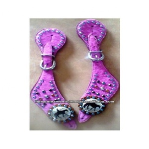 Correas de esparto ostentosas de cuero de alta calidad, herramientas de mano talladas a mano, rosa, turquesa, azul, blanco, hairon, nuevo diseño - Product Image 3