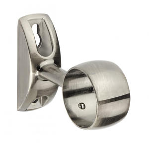 OMG Industries Simple Style Single & Double Iron & Brass Metal <b>Curtain</b> Rod Hold Bracket Wall Mount - Product Image 4