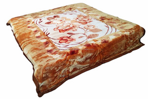 ผ้าห่มขนแกะเทียมขนกระต่ายนุ่มสบายขนฟูหนานุ่มให้ความอบอุ่นพร้อมลายดอกไม้หินสีพื้นสำหรับโซฟาบนเตียง - Product Image 5