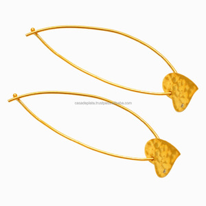 Pendientes de Plata de Ley 925 hechos a mano, joyas de piedras preciosas chapadas en oro, piedras preciosas naturales, Casa De Plata, venta al por mayor - Product Image 1