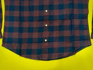 Camisa de Cuadros Clásica de Algodón 100% para Hombre, Cuello con Botones, Manga Larga, Corte Regular Informal, Transpirable, Ecológica, Talla Grande - Product Image 4