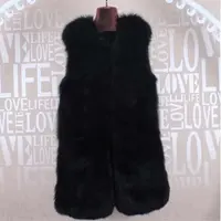 China al por mayor Chaleco de piel de zorro/plata real fox fur outwear para las muchachas