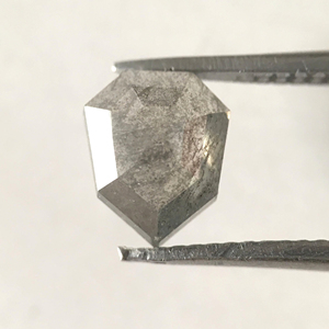 الطبيعية فضفاض شفاف Grey اللون العتيقة كايت شكل الماس 0.95 Ct والملح والفلفل الماس السعر