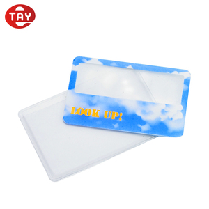 Promotion Giveaways PVC Business Card Size <strong>Magnifying</strong> <strong>Glass</strong> <strong>Lens</strong>