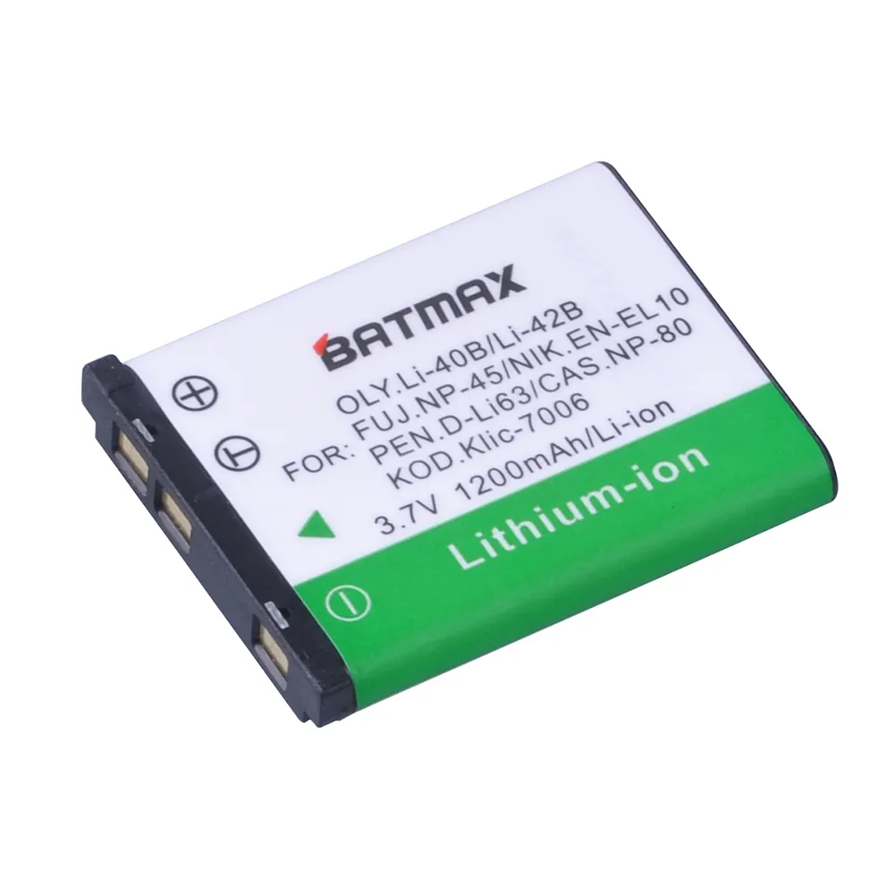 LI-42B Li-40B LI42B L EN-EL10 EL10 NP80 KLIC-7006 Camera Battery für OLYMPUS U700 U710 FE230 FE340 FE290 FE360 FUJIFILM NP-45