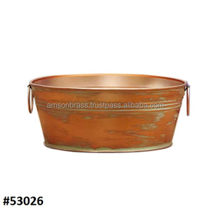 Refroidisseur de vin avec support, nouveauté, produit pour bar, seau à glace en métal, bac à boissons personnalisé avec support en fer et manche en bois - Product Image 2