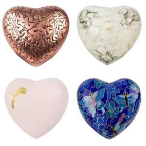 Cœur commémoratif en laiton métallique, ombré avec support pour cas d'anniversaire, de couleur violet platine, animaux domestiques - Product Image 6