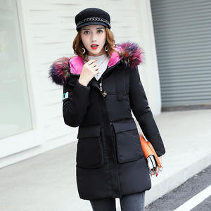 Veste d'hiver matelassée coupe-vent surdimensionnée en polyester 100% avec logo personnalisé pour femmes, fermeture éclair, écologique, respirante, rapide - Product Image 4