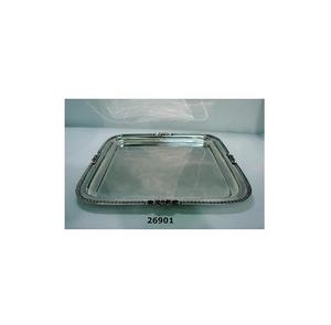 การออกแบบคลาสสิกใหม่ถาดเสิร์ฟโลหะทองเหลืองถาดเสิร์ฟชุบเงิน - Product Image 1