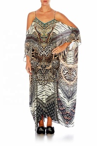 Kurta Recta con Estampado Digital / Kaftan para Fiestas / Kaftan con Estampado Digital para Uso Diario para Mujer - Product Image 5