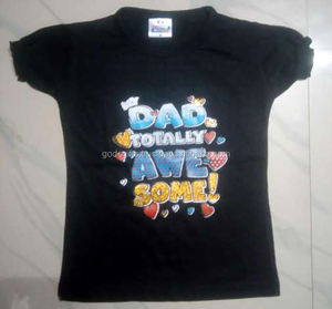 T-shirt à col rond en coton de qualité supérieure pour enfants Motif imprimé à rayures teintes en fil Taille Plus Vente en gros pas cher Fabricant indien Tirupur - Product Image 3