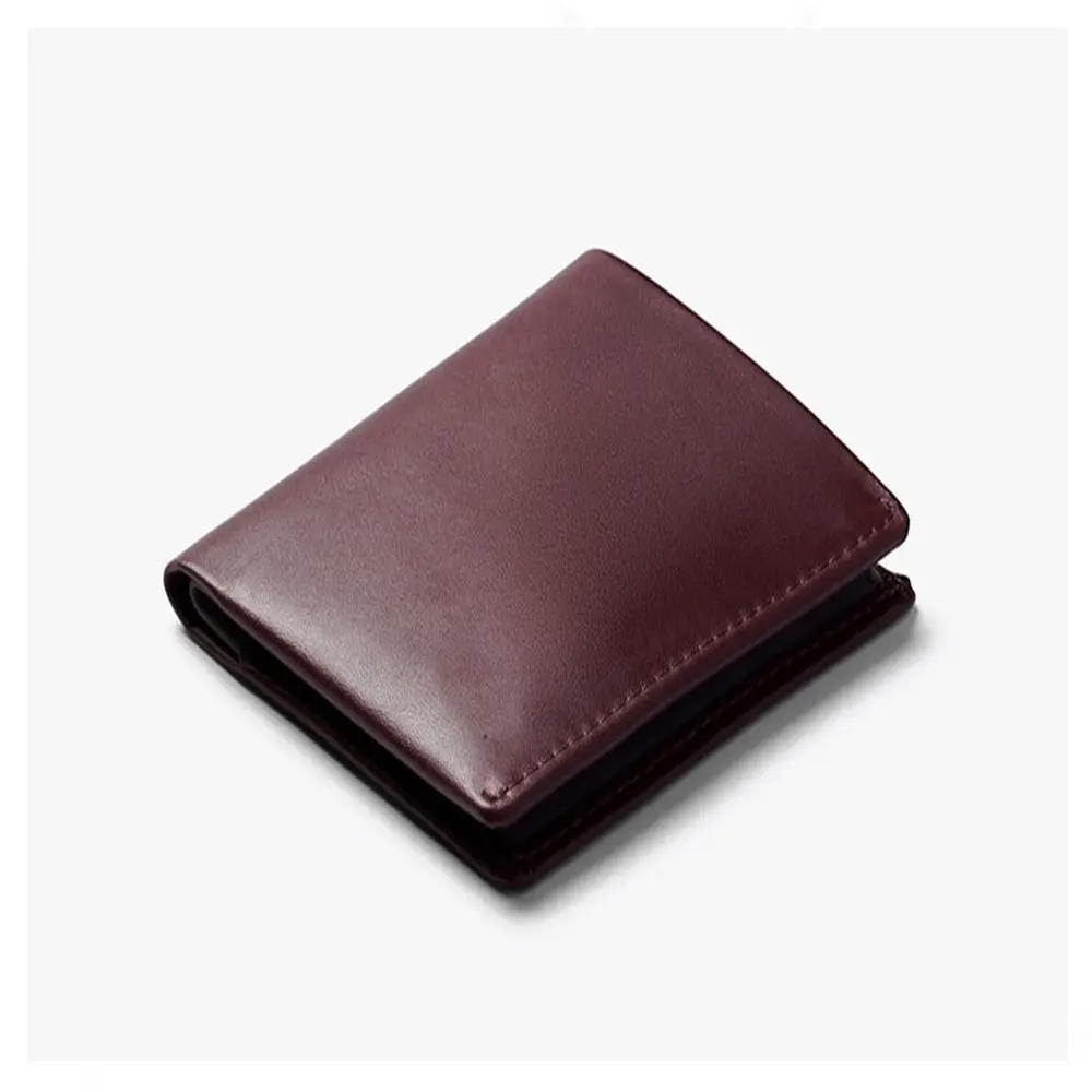 RFID koruma deri kısa çanta cüzdan erkekler için | Kaplı tam tahıl inek deri çanta