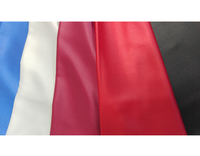 Kain Satin 100% Poliester Tenun Polos Warna Solid Bahan Pakaian untuk Abaya dan Pakaian Pria Muslim Buatan Korea OEM