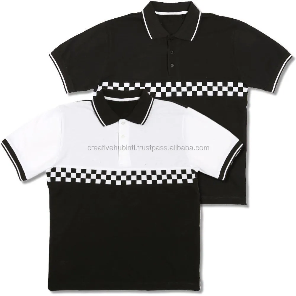 Plain Black Men polo t shirt