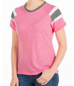 Camiseta Personalizada de Talla Grande para Mujer 2018, 100% Algodón, Venta al por Mayor, MOQ 1500 - Product Image 2